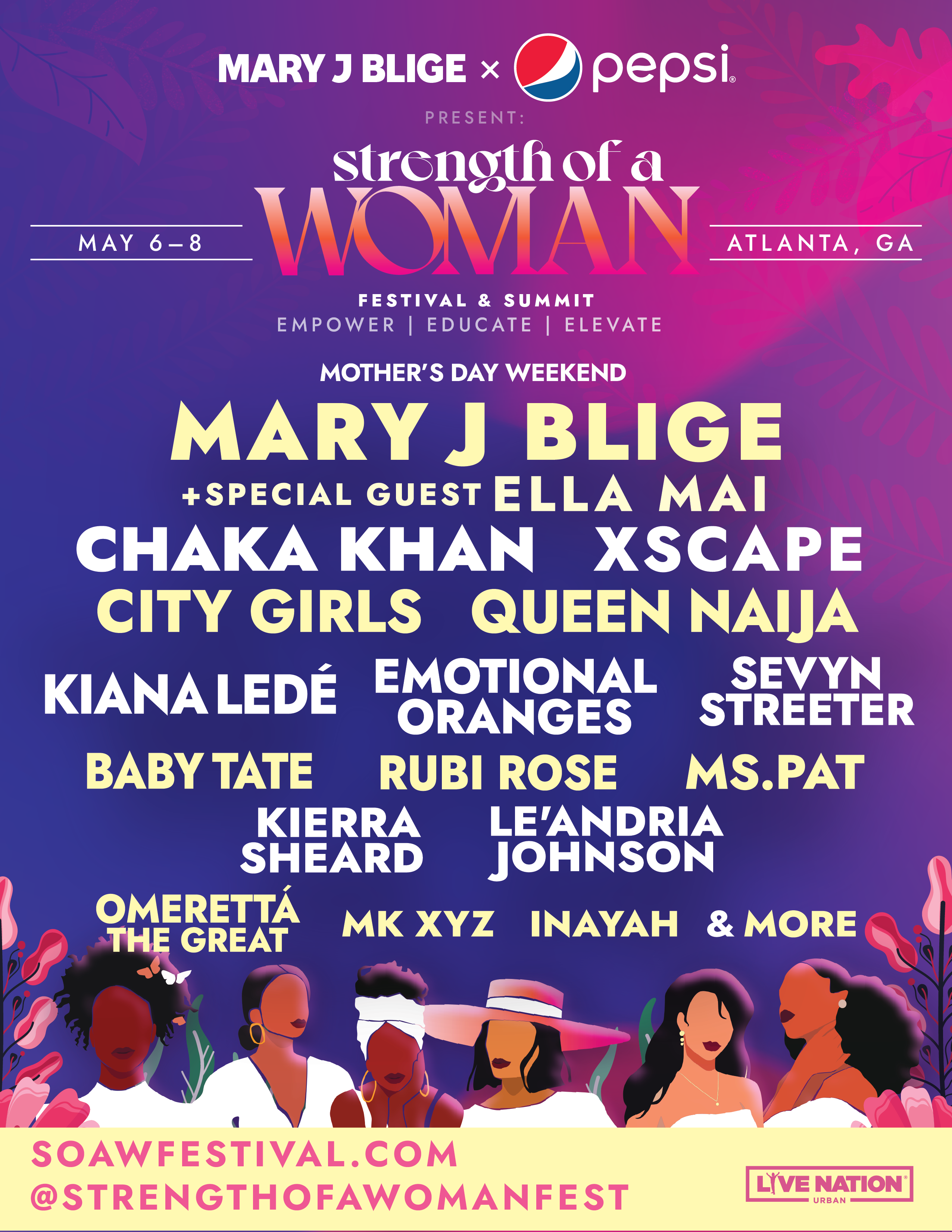 MARY J. BLIGE & PEPSI PRESENT STRENGTH OF A WOMAN FESTIVAL & SUMMIT IN  PARTNERSHIP WITH LIVE NATION URBAN - COMIC CRUSADERS