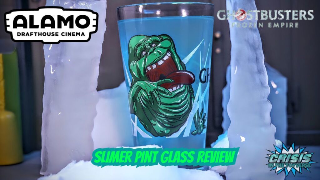 Alamo Drafthouse Ghostbusters Frozen Empire Slimer Pint Glass