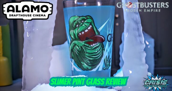Alamo Drafthouse Ghostbusters Frozen Empire Slimer Pint Glass