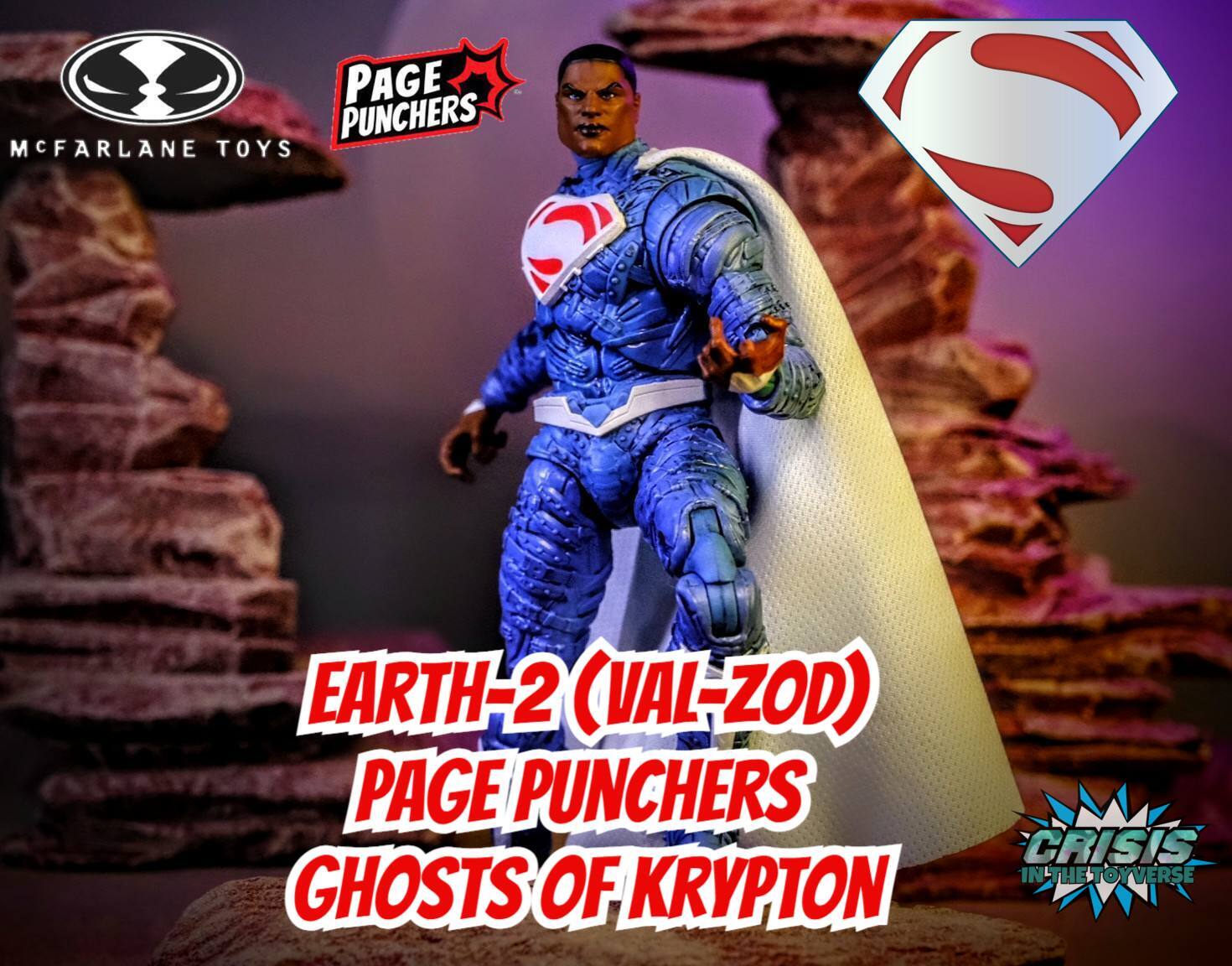 McFarlane Toys Ghosts of Krypton Page Punchers Earth-2 Val-Zod Superman Figure Review