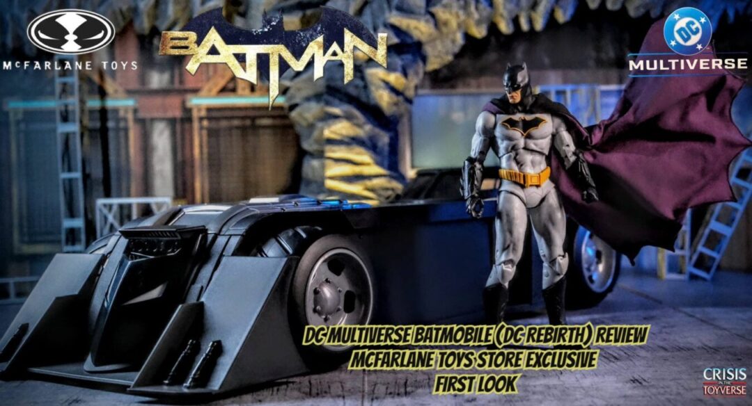 DC Multiverse Batmobile (DC Rebirth) McFarlane Toys Store Exclusive with Batman Rebirth figure