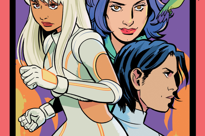 Cover art for Nano #1 from Dark Horse Comics by Natacha Bustos, featuring the new sci-fi series by Alexandra Grant and Matt Kindt