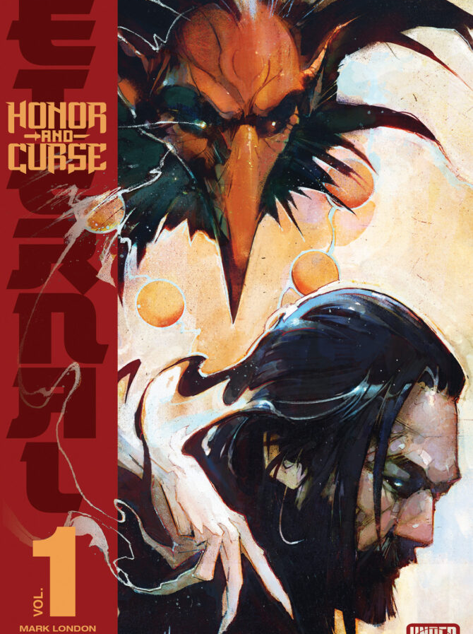 Honor and Curse Eternal #1 comic cover featuring Genshi Sakagura in a dark supernatural action setting