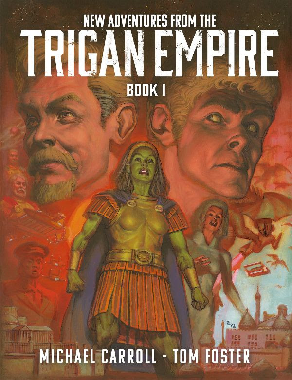 Cover art for New Adventures from the Trigan Empire, the first return of The Trigan Empire since 1982