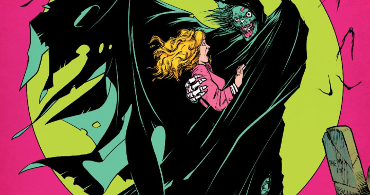 First-look interior art from Super Creepshow #2 by Skybound and Image Comics featuring twisted superhero horror