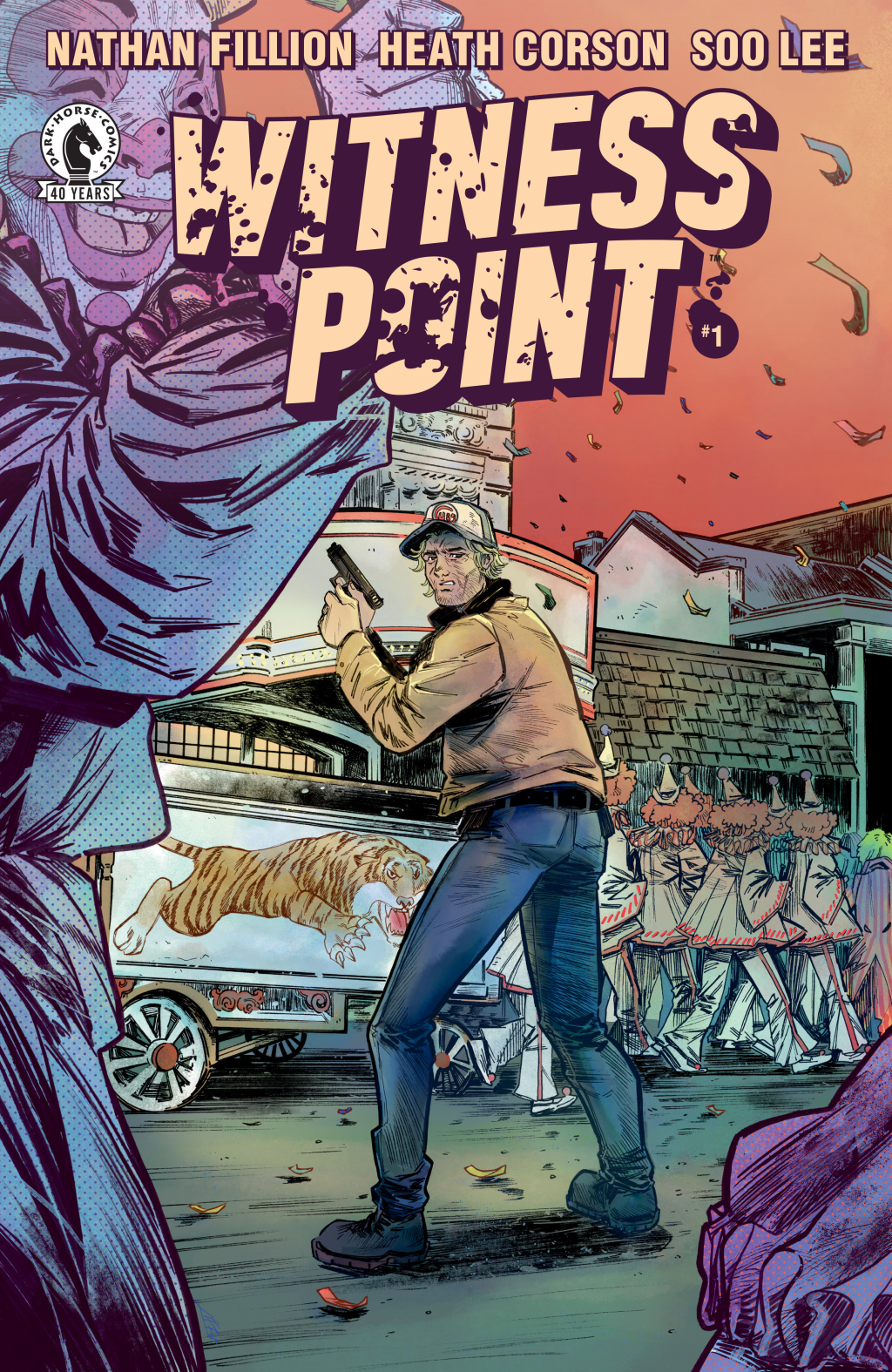 Cover art for Witness Point #1 by Nathan Fillion, Heath Corson, and Soo Lee from Dark Horse Comics