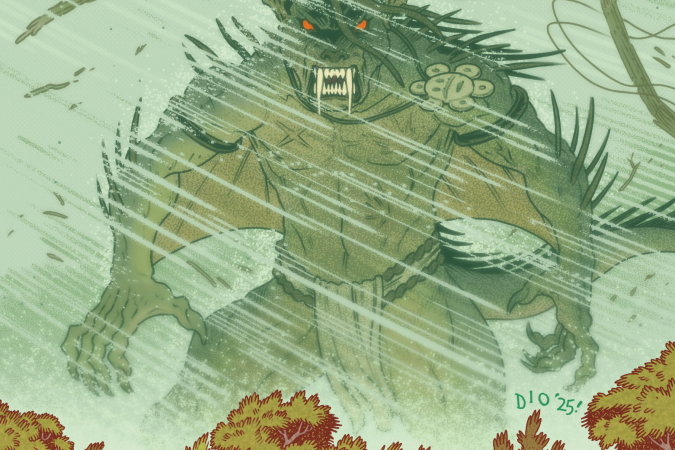 Cover art for Beast of Borikén featuring el Chupacabra in the new True Weird series from Dark Horse Comics