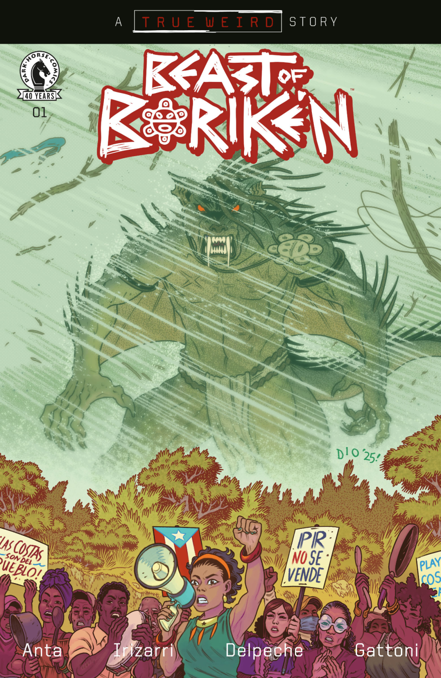 Cover art for Beast of Borikén featuring el Chupacabra in the new True Weird series from Dark Horse Comics