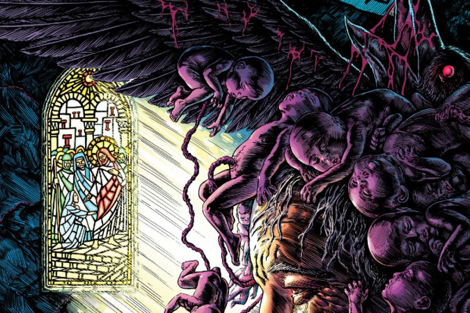 Cover art for CHAPLAIN graphic novel from Storm King Comics by Brad Sun, Rev. Wesley Sun, and Raúlo Cáceres