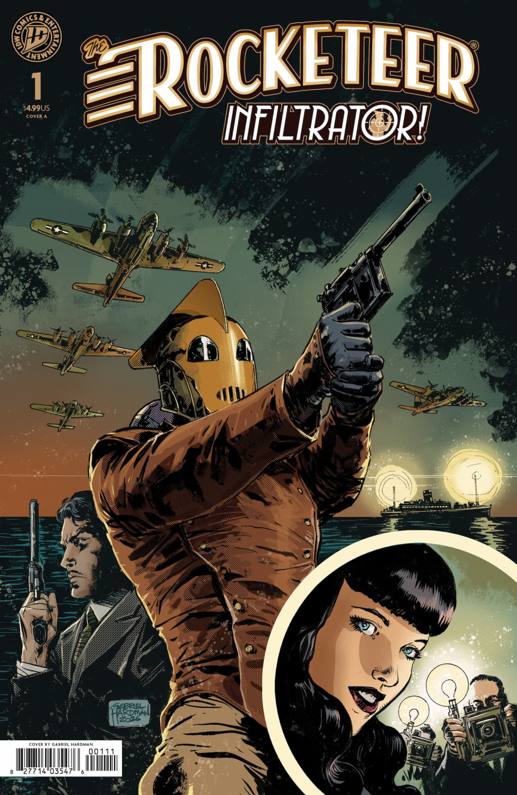 The Rocketeer: Infiltrator features Cliff Secord on an undercover WWII spy mission from IDW Publishing