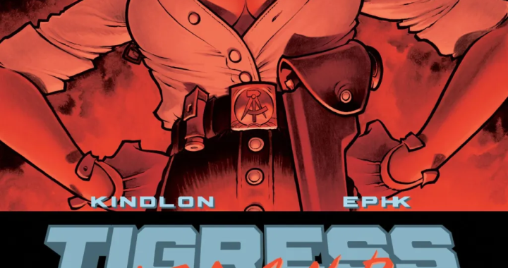 Tigress Island #1 comic cover by EPHK for Image Comics featuring the women stranded on a dangerous island