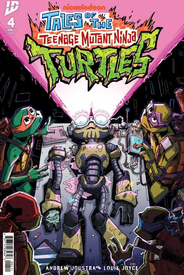 Tales of the Teenage Mutant Ninja Turtles #4 cover featuring Fugitoid in the Mutant Mayhem era