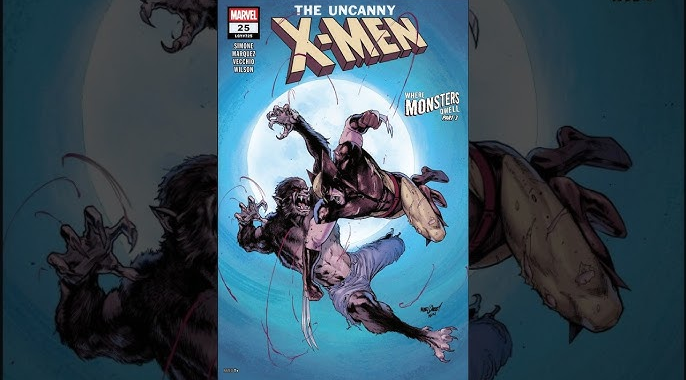 Uncanny X-Men #25 cover featuring Marvel mutants in a monster-filled showdown by Gail Simone