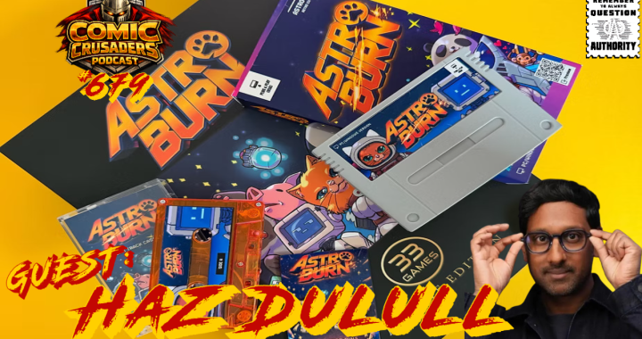 Hasraf HaZ Dulull discussing Astro Burn, indie development, and the upcoming Kickstarter physical edition on the Comic Crusaders Podcast