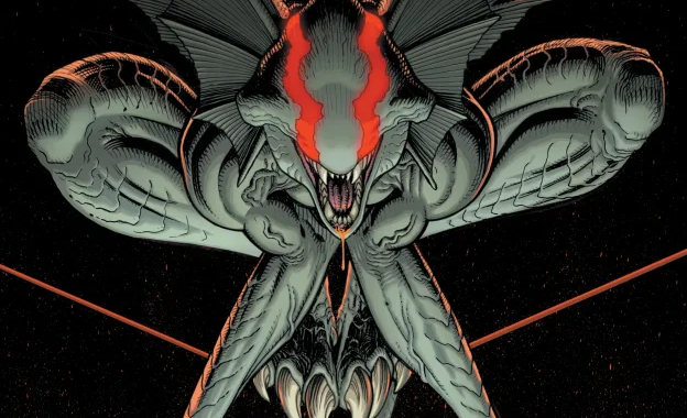 Terminal #1 comic cover featuring superhero action, cosmic horror energy, and explosive artwork from Andy Kubert