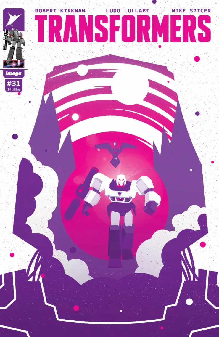 Megatron in Transformers #31 as the Energon Universe explores his fractured mind and the Matrix of Oppression