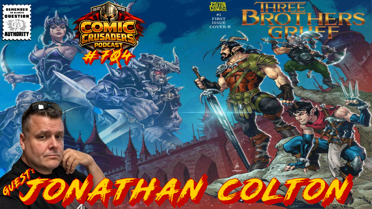 Jonathan Colton discusses Three Brothers Gruff Troll-Hunters for Hire on the Comic Crusaders Podcast