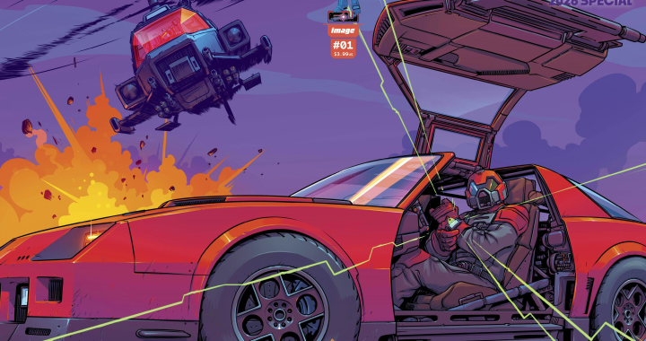 Energon Universe Special 2026 #1 cover featuring M.A.S.K. vehicle action from Skybound Image Comics and Hasbro