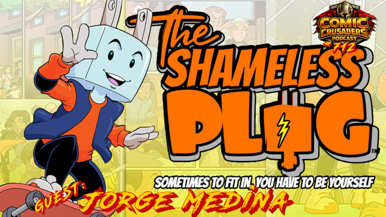 Jorge Medina returns to Comic Crusaders Podcast to discuss The Shameless Plug Kickstarter, a full-color indie graphic novel about Joaquin and Pana.