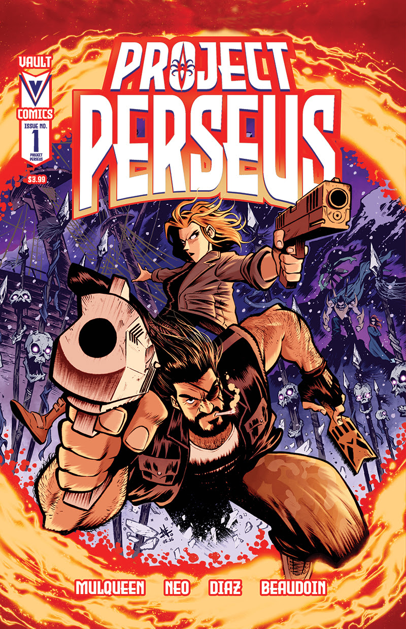 Project Perseus, Vault Comics, Jack Mulqueen, Edison Neo, cryptid comics, sci-fi comics, time travel comics, Kike J Díaz, Buddy Beaudoin, Tim Daniel