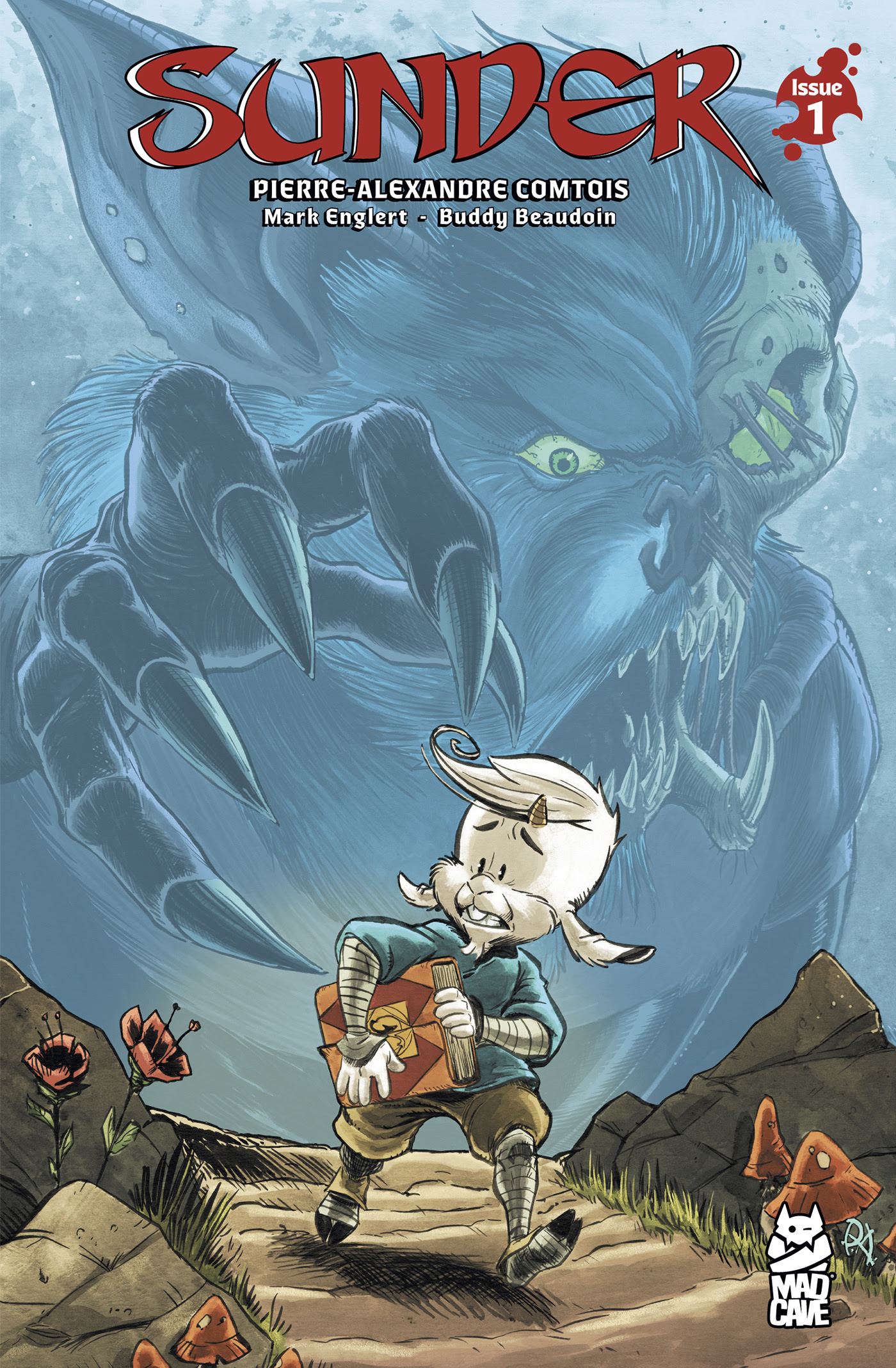 SUNDER #1 from Mad Cave Studios featuring Zeek in a fantasy sci-fi world filled with magic, monsters, and cosmic adventure.