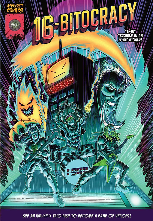 16-BITOCRACY #0 cover by HyperRot Comics