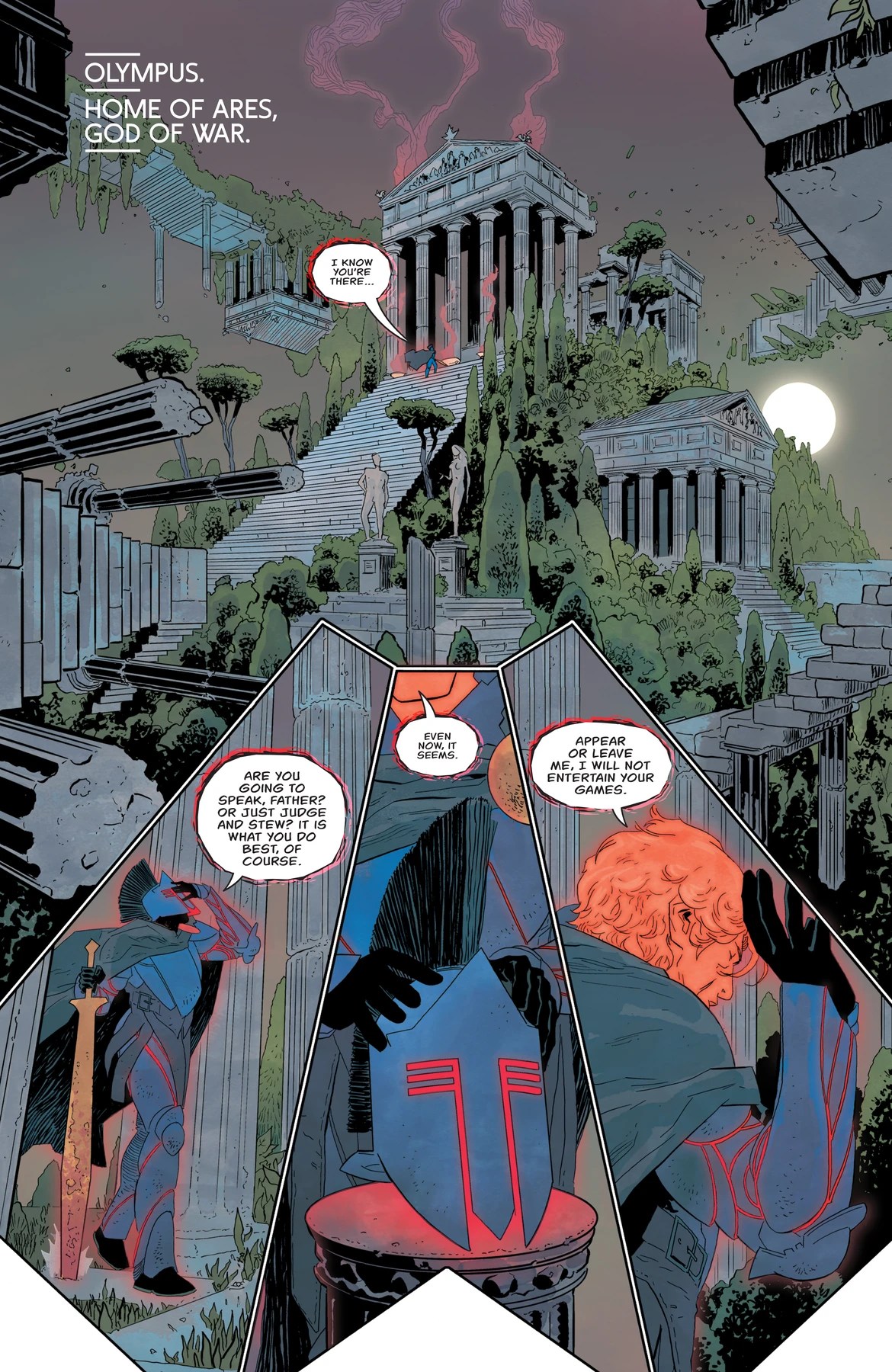 Absolute Wonder Woman #23 interior preview page featuring Olympus