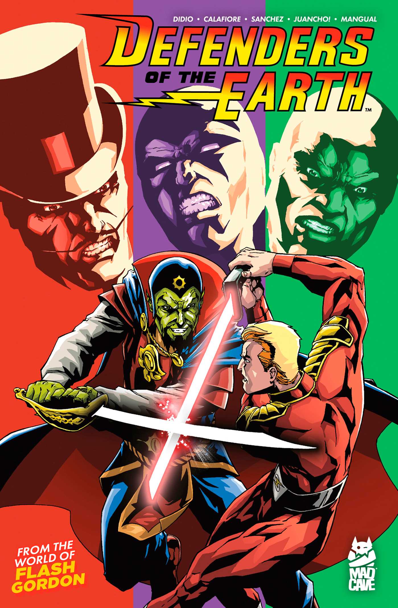 Defenders of the Earth Complete Collection cover featuring Flash Gordon, The Phantom, Mandrake the Magician and Lothar