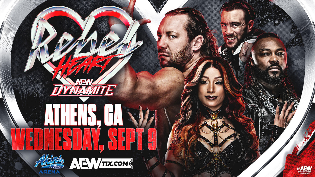 Official AEW Rebel Heart Dynamite promotional artwork for September 9, 2026