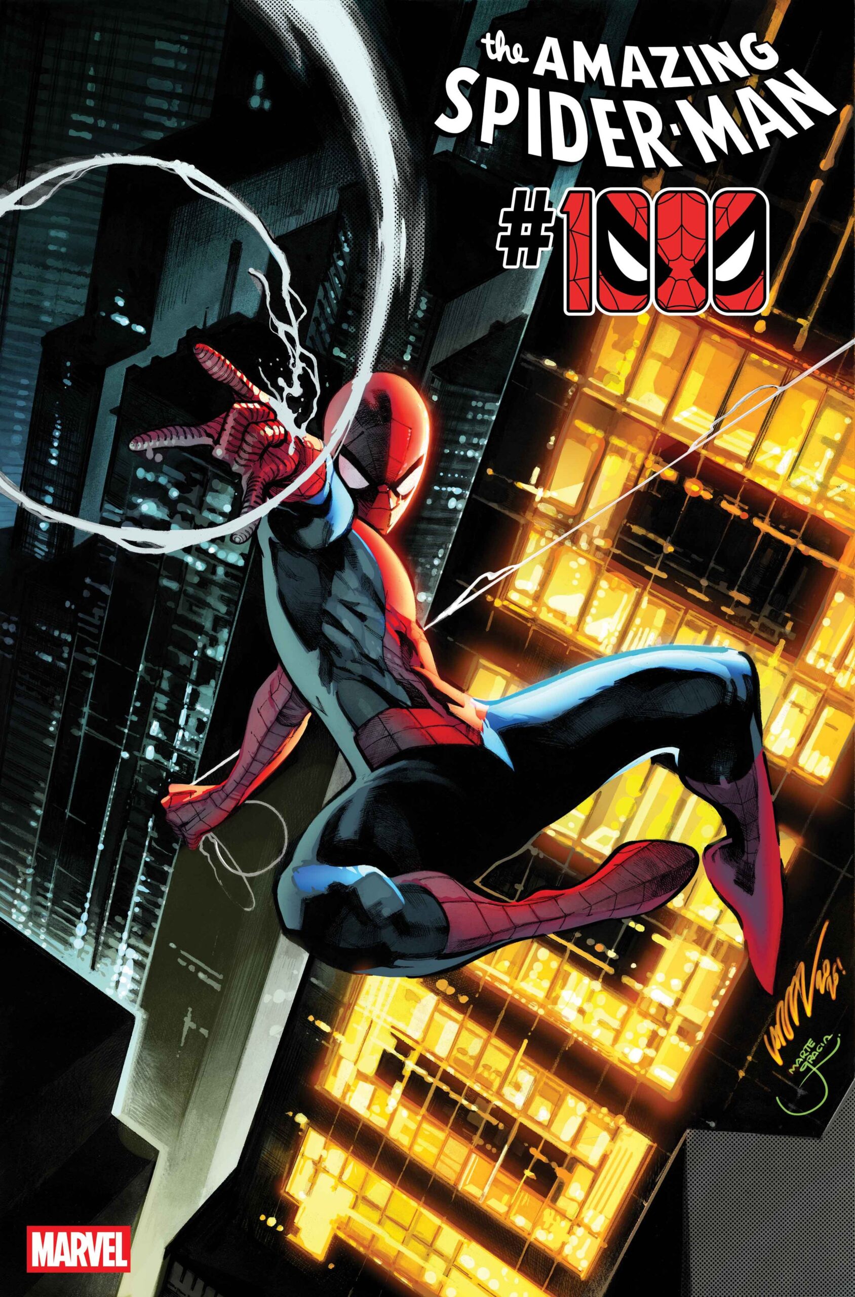 Amazing Spider-Man 1000 official cover artwork for the Triple H story announcement