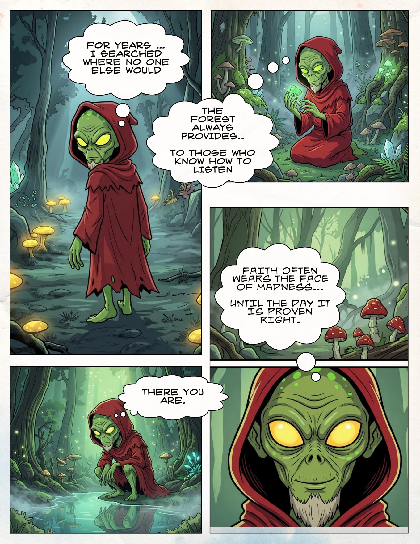 The Crazy Life of Naes Whispers of Light interior comic page