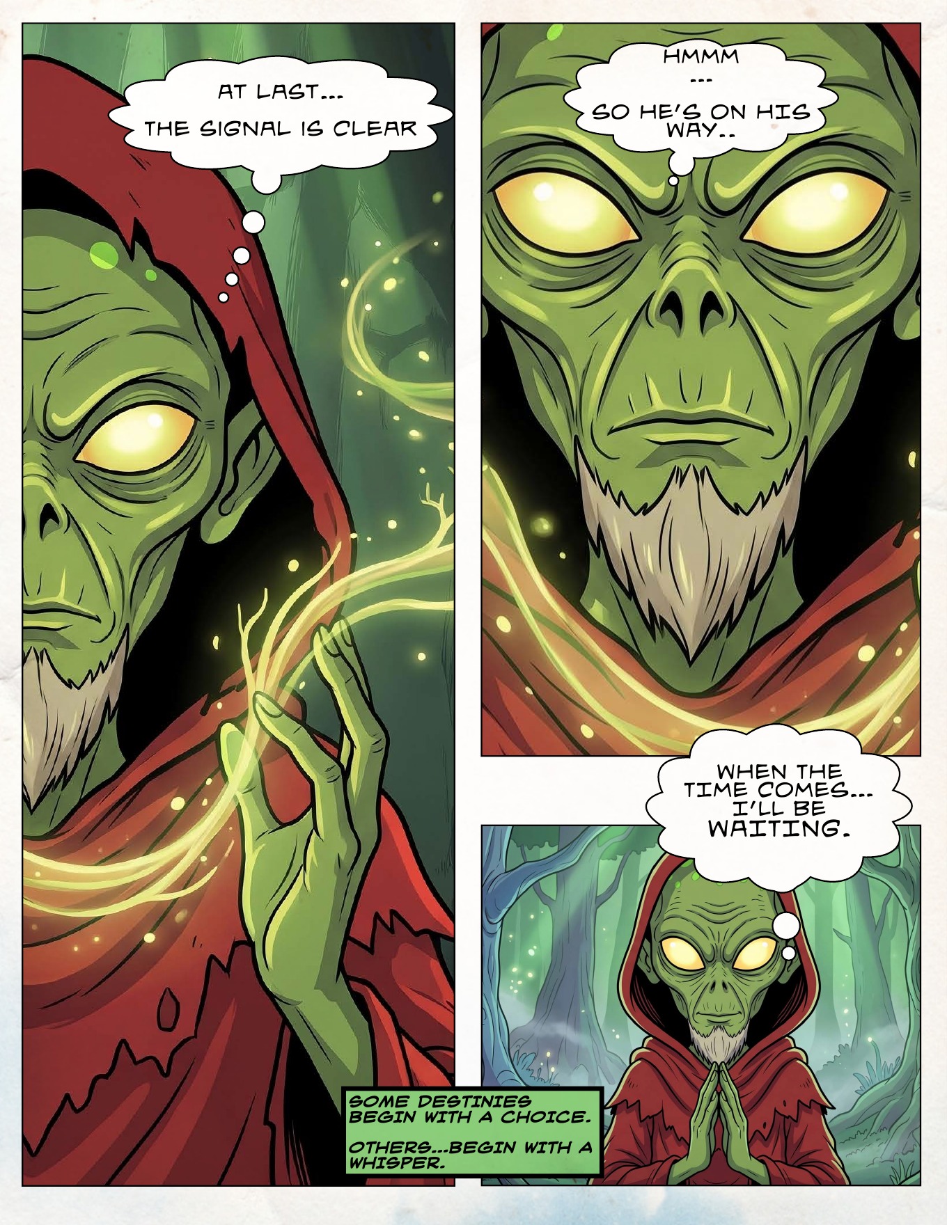 The Crazy Life of Naes Whispers of Light interior comic page