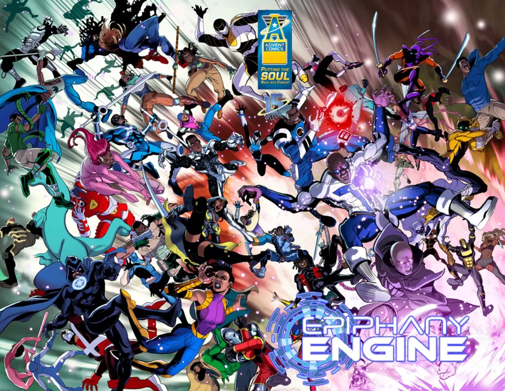 Epiphany Engine graphic novel crossover artwork
