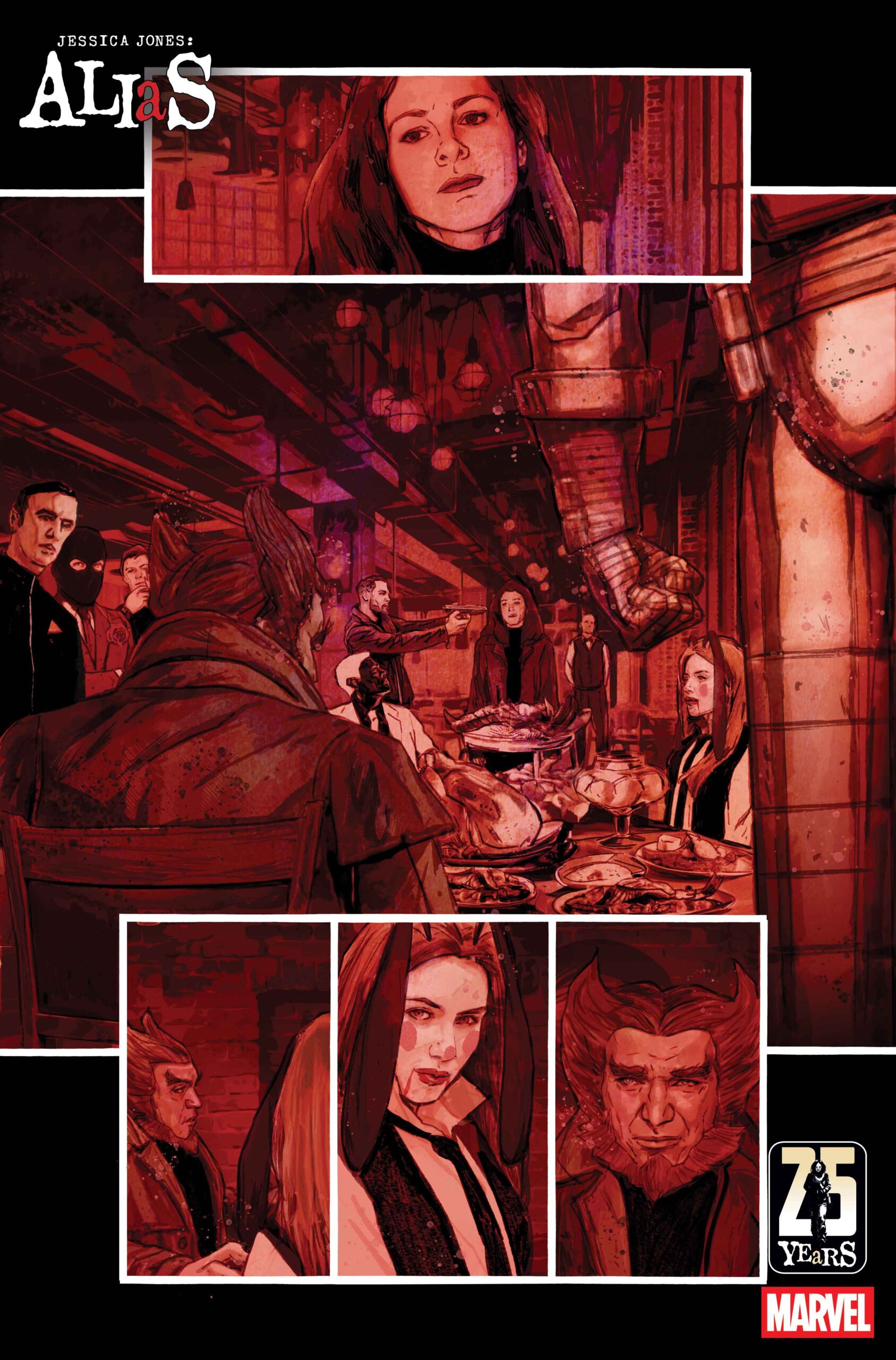 Jessica Jones Alias #1 interior art by Michael Gaydos