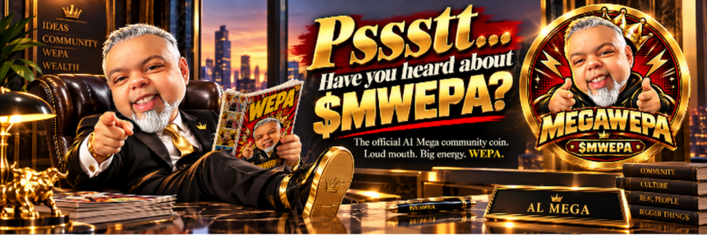 MEGAWEPA official coin featuring BabyMega