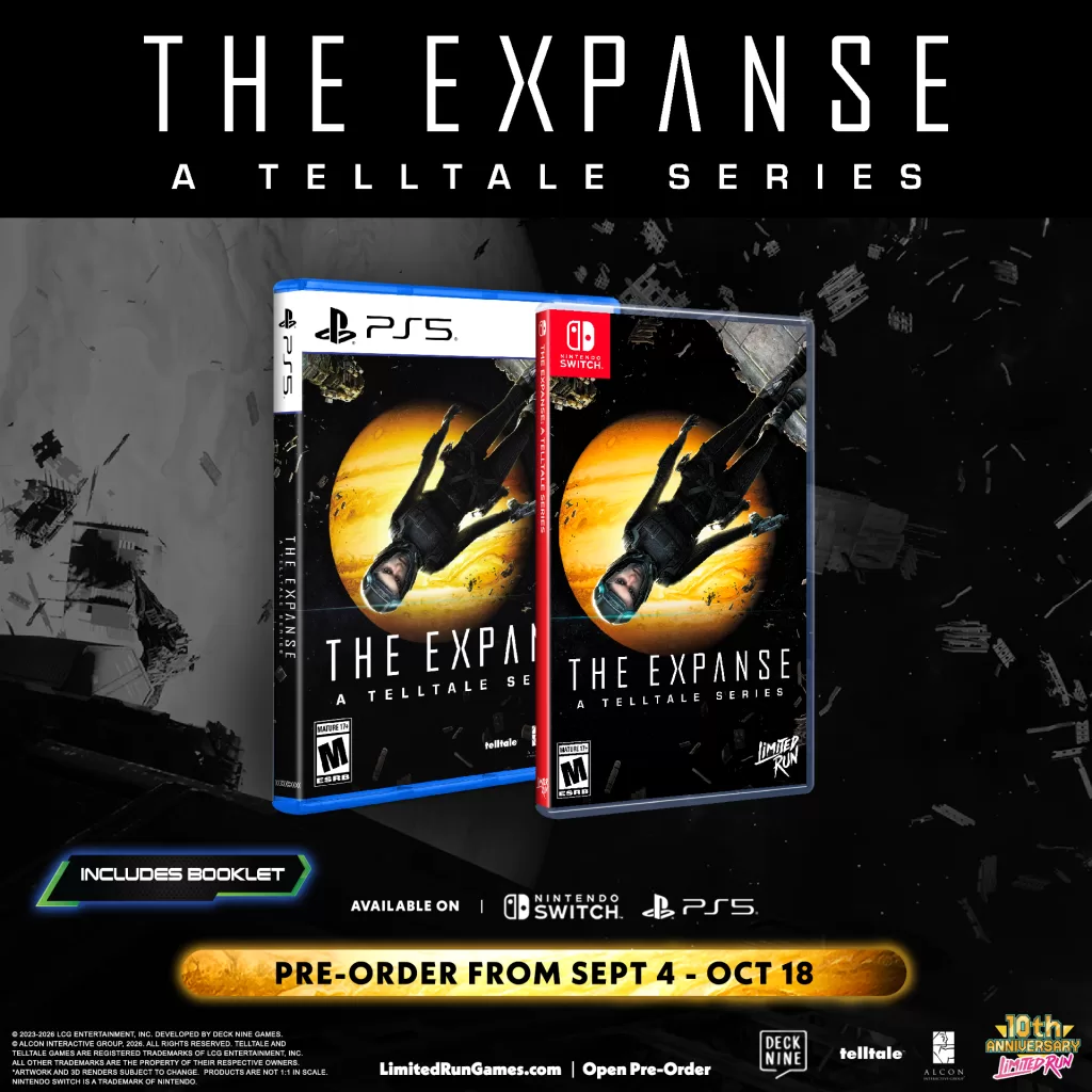 The Expanse A Telltale Series physical edition for Nintendo Switch and PlayStation 5