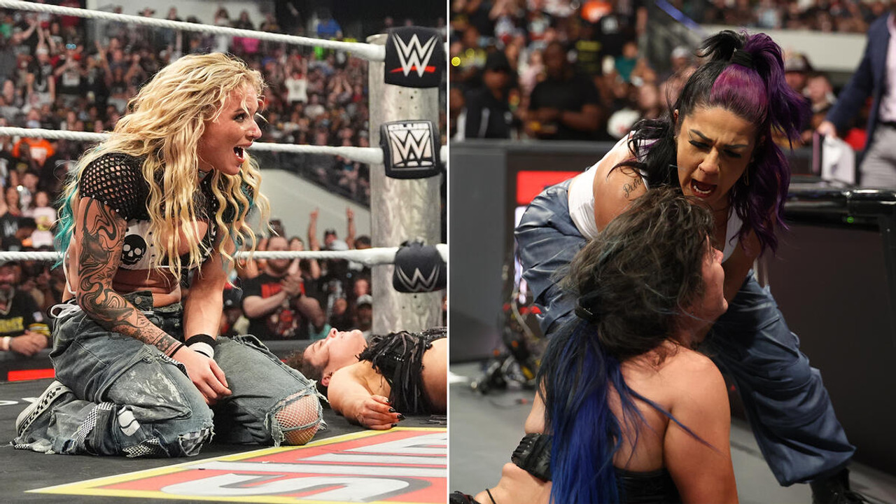Bayley attacks Lyra Valkyria during her return on the September 7, 2026 episode of WWE Raw