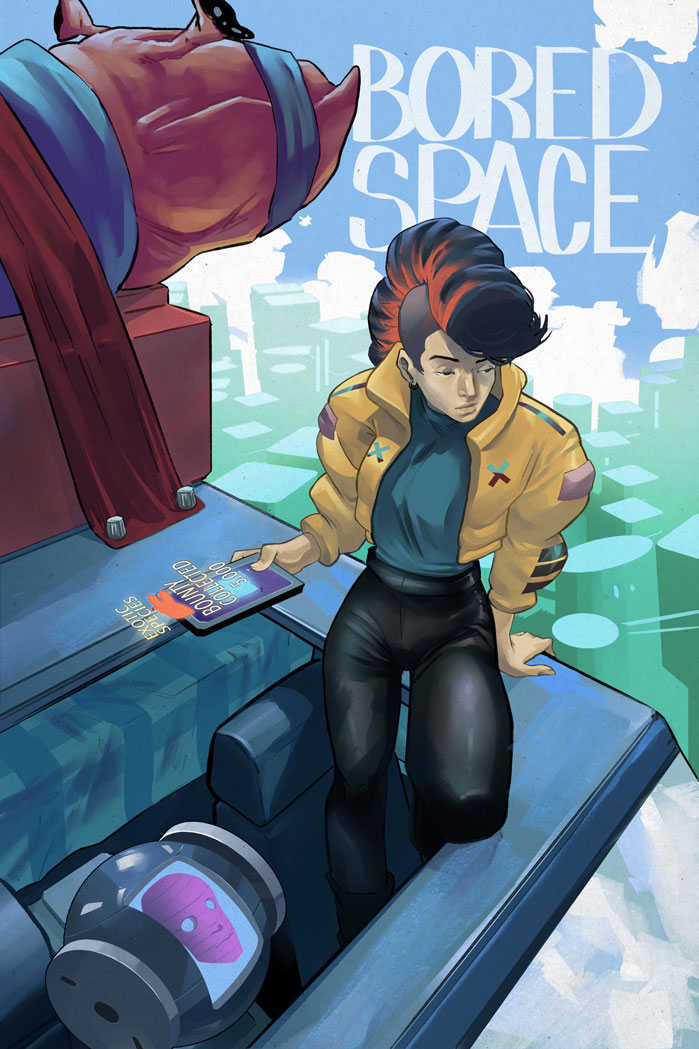 BOREDSPACE cover art by Samuel Bermudez
