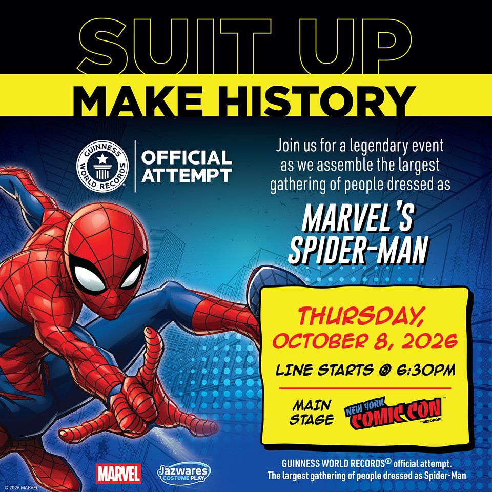 NYCC Spider-Man Guinness World Record event