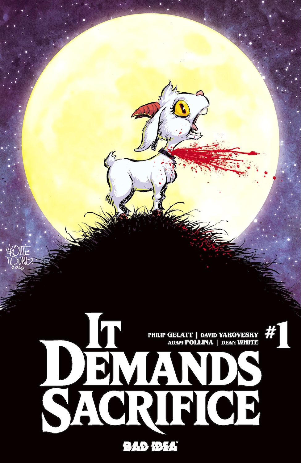 It Demands Sacrifice #1 foil cover by Skottie Young