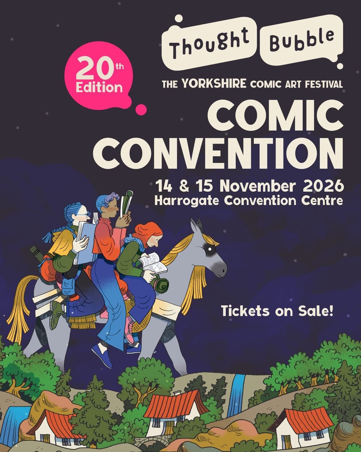 Thought Bubble 20th Edition Comic Convention 2026 poster