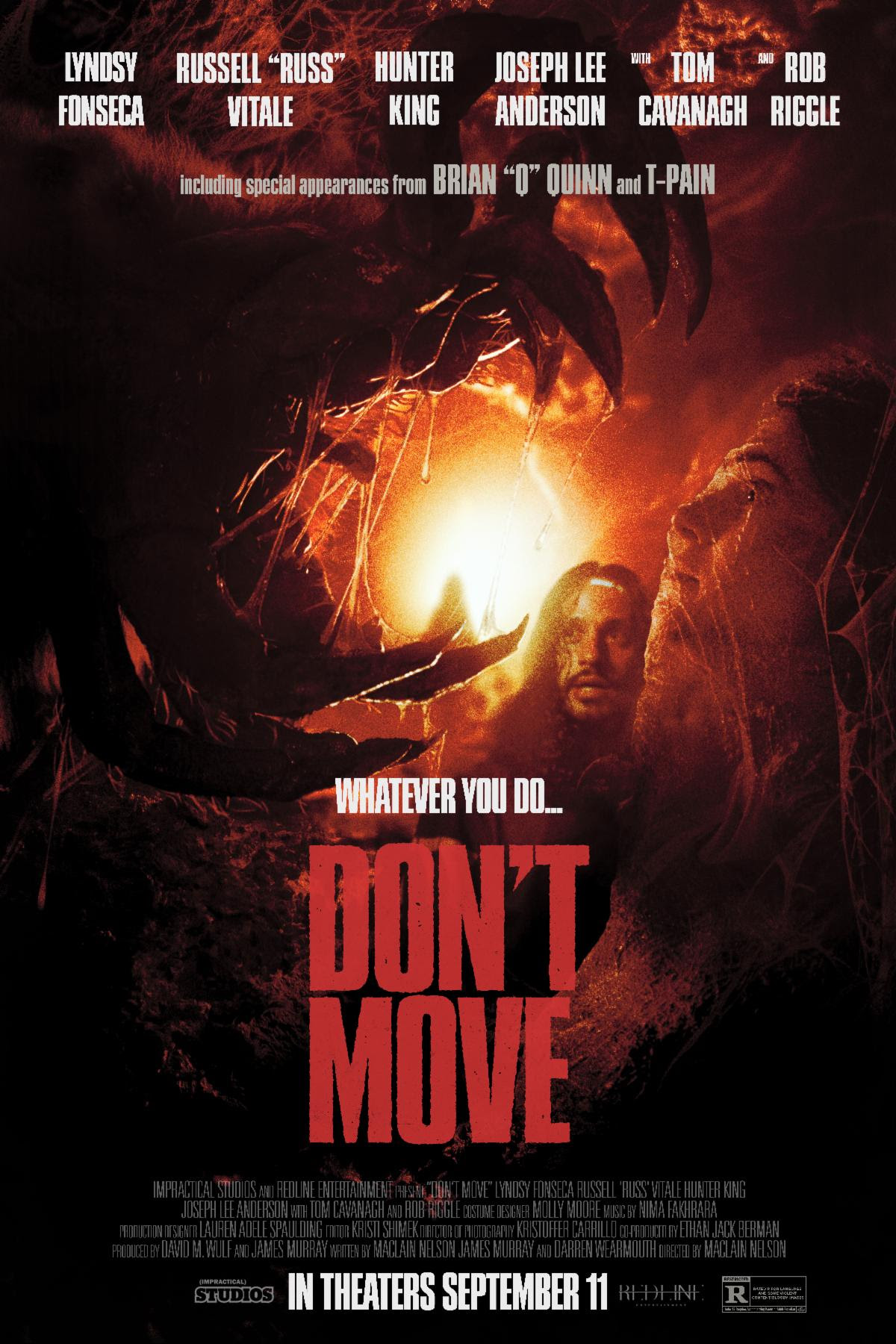 DON’T MOVE HITS THEATERS WITH A PREHISTORIC SPIDER AND SERIOUS CREATURE-FEATURE ENERGY