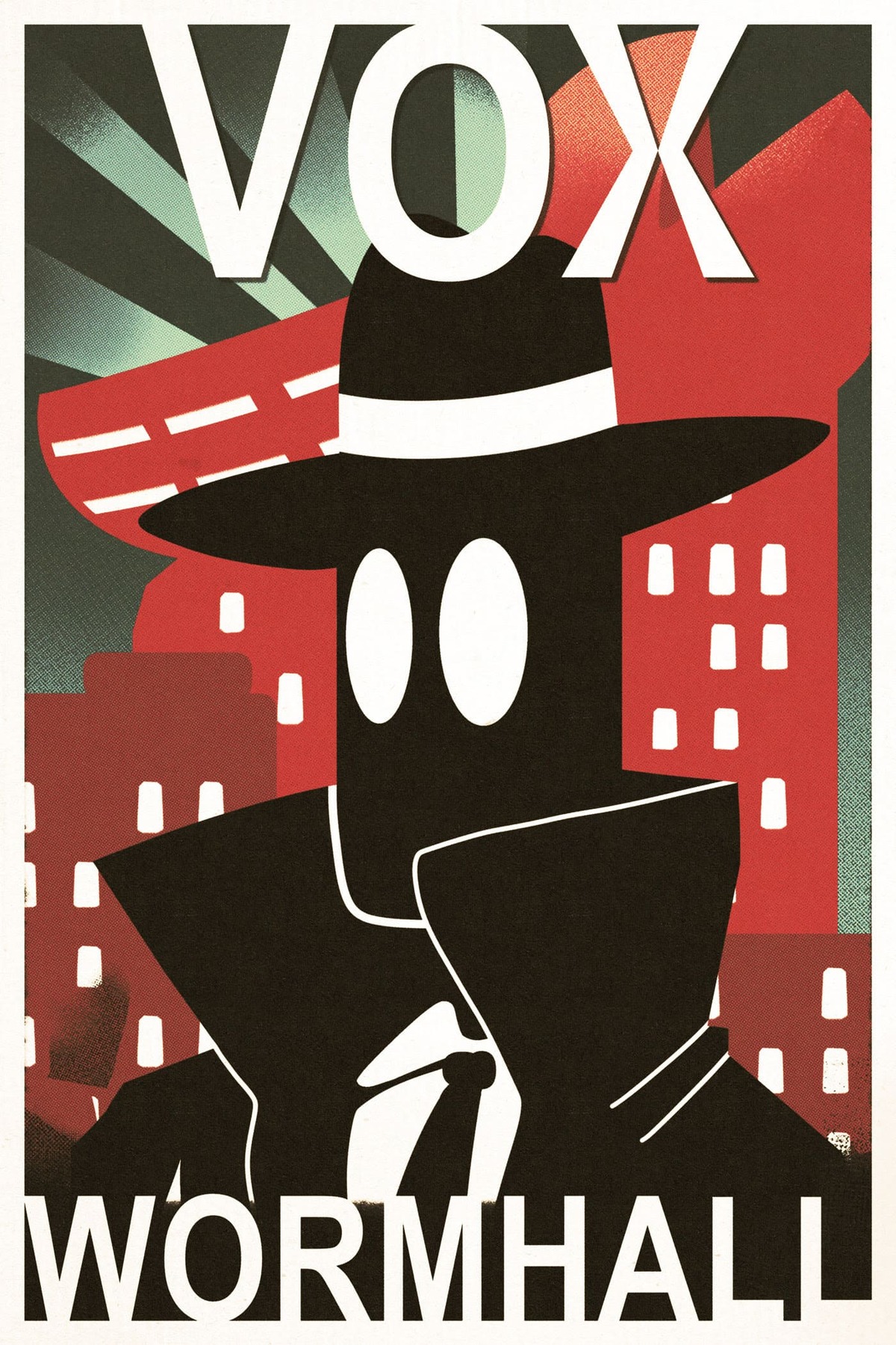 Vox Wormhall cover art featuring the robot detective in a fedora and trench coat
