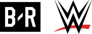 Bleacher Report and WWE logos announcing their multi-year global content partnership