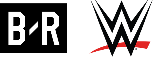 Bleacher Report and WWE logos announcing their multi-year global content partnership