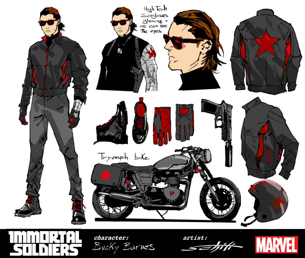 Bucky Barnes Immortal Soldier design