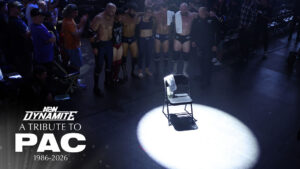 Bryan Danielson returns to the ring during AEW Dynamite’s tribute to PAC