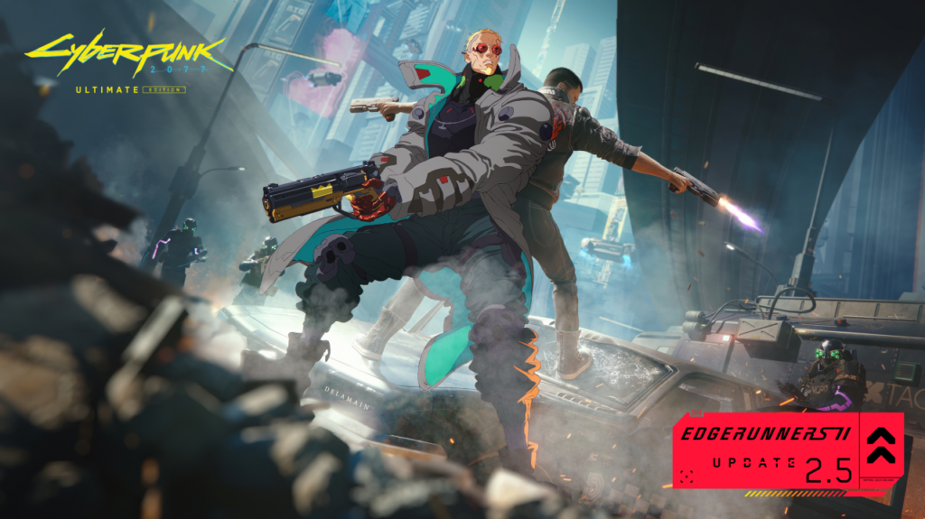 Official Cyberpunk 2077 Edgerunners 2 Update 2.5 announcement artwork