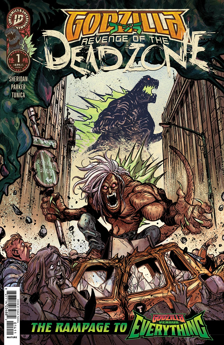 Godzilla Revenge of the Deadzone #1 Pablo Tunica cover