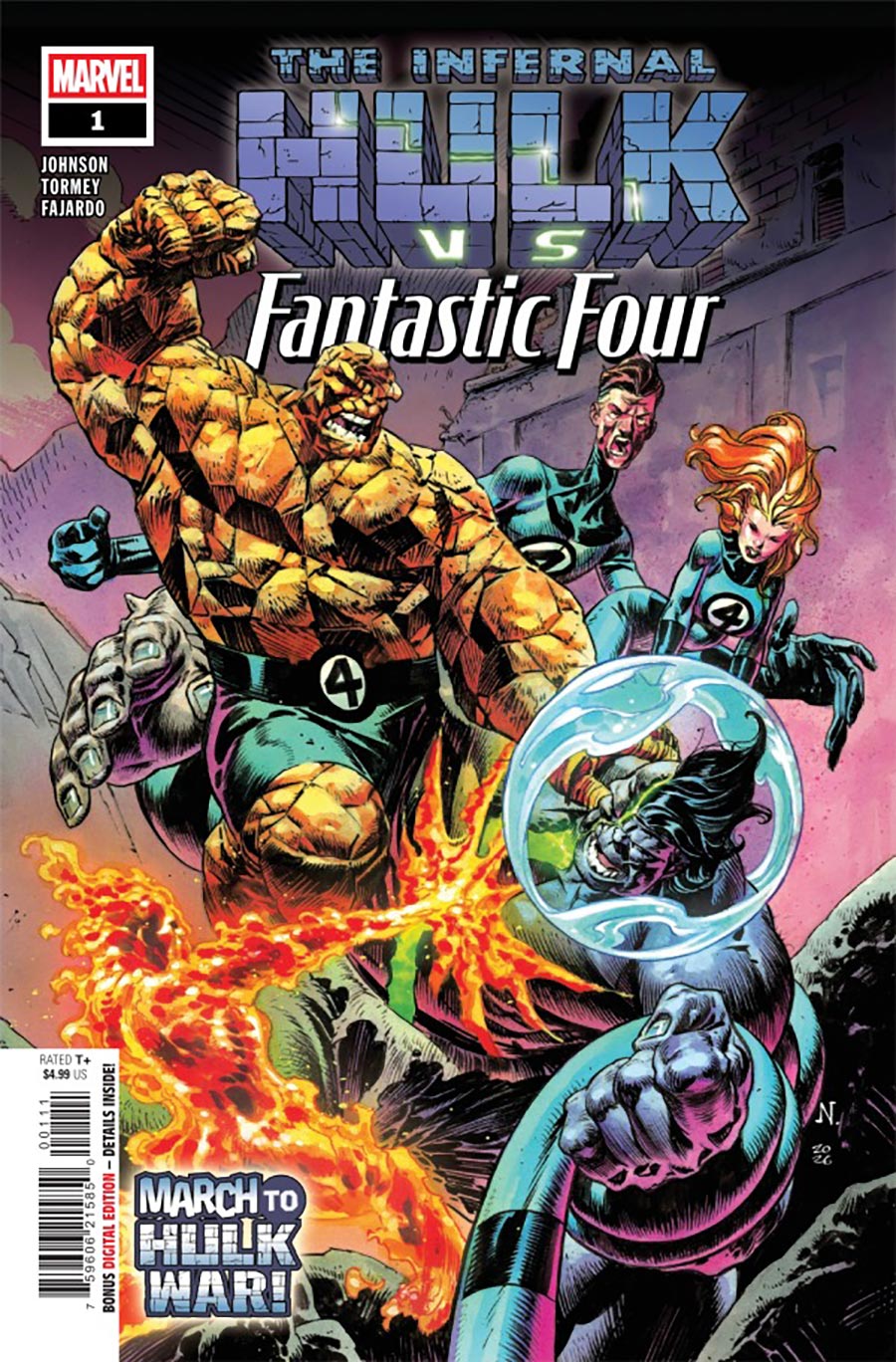 Infernal Hulk vs. Fantastic Four #1 cover